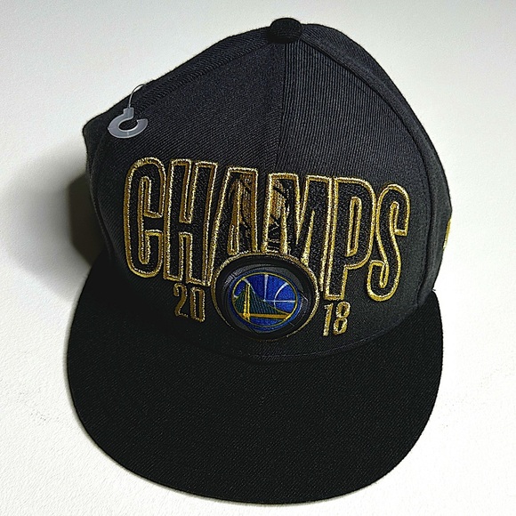 9Fifty Golden State Warriors - 2018 Championship Commemorative SnapBack Hat NWT - Picture 1 of 8